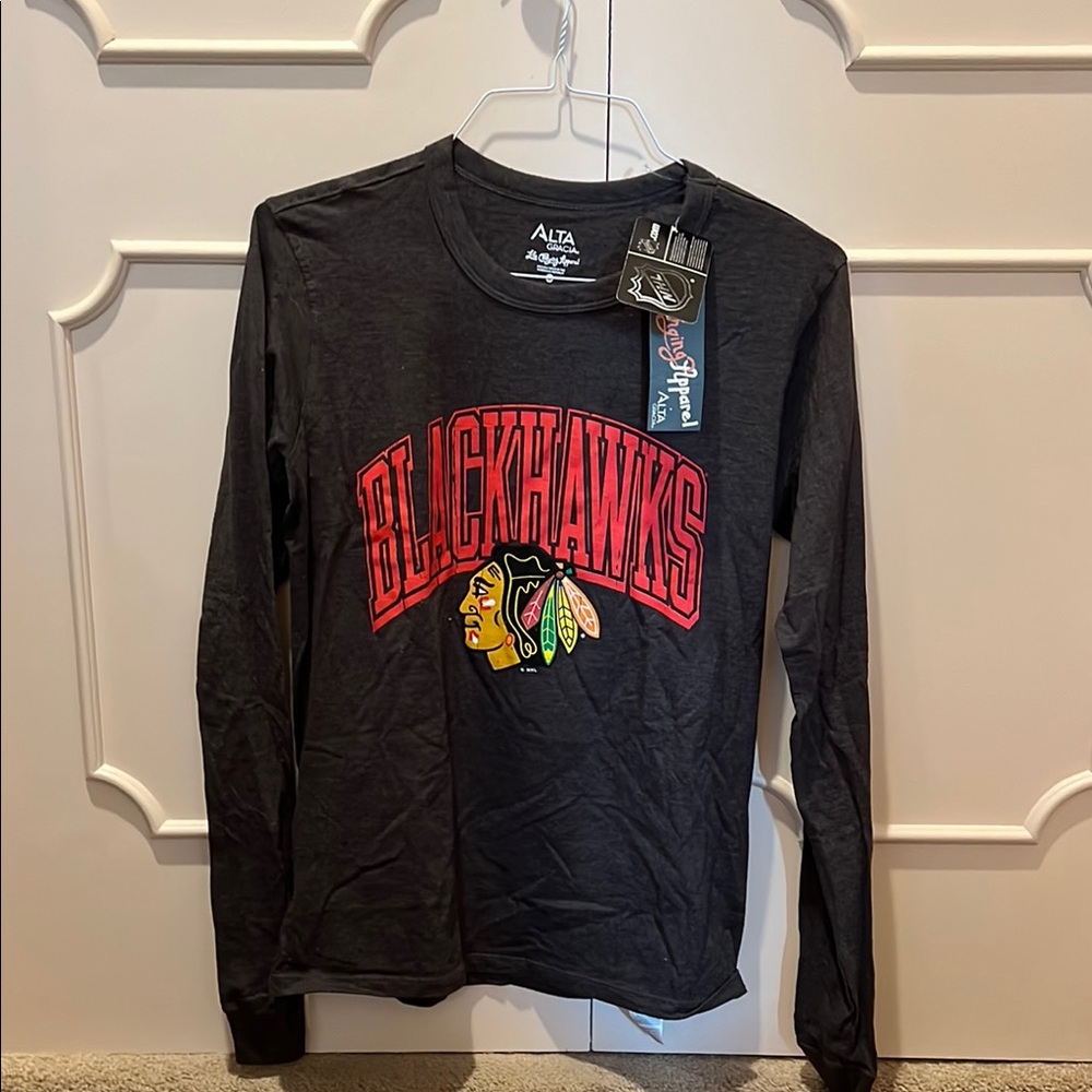 Alta Black Long Sleeve Tee with Red Graphic